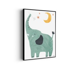 Akustisk maleri Den glade elefant Rektangel Lodret