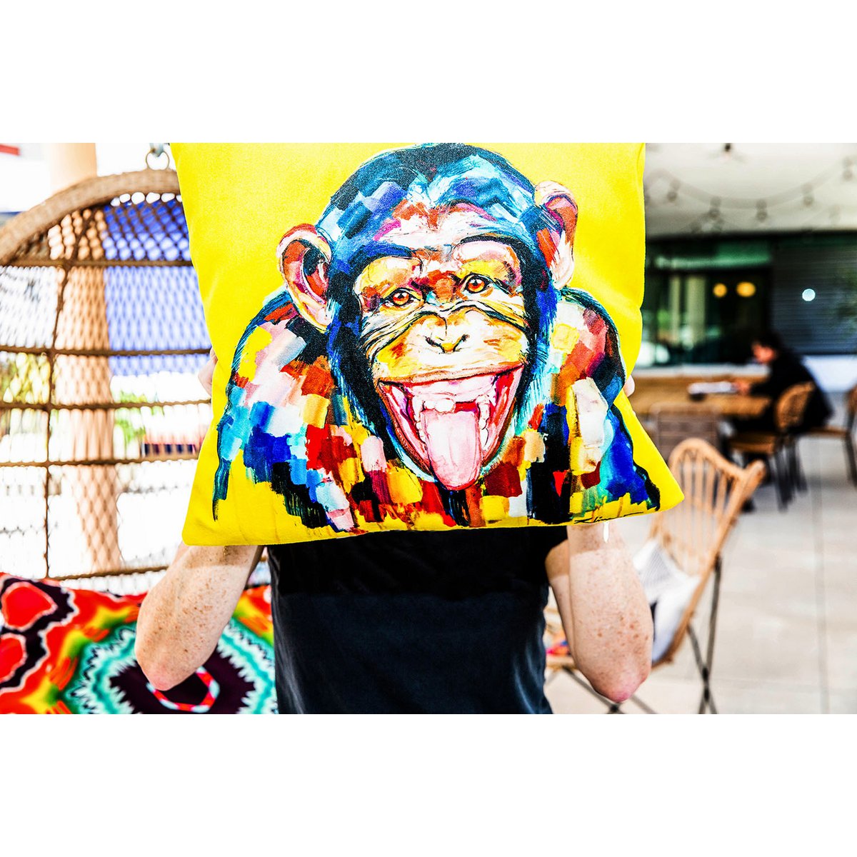 Funky Monkey cushion by Vincent Richeux