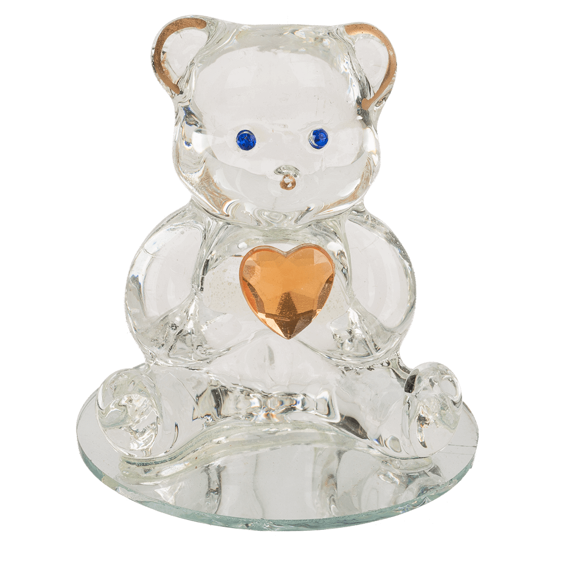 Glass Bear with Heart,