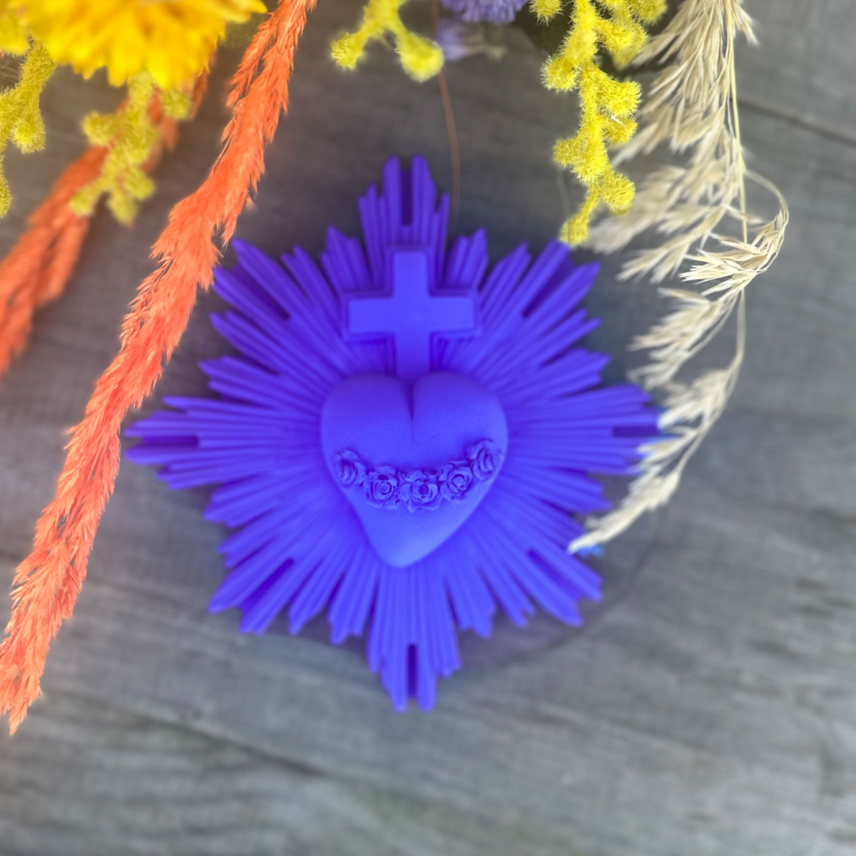 Ex-Voto-Wanddekoration Cœur Vital - Frühlingsfarben | Sommer
