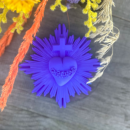 Ex-Voto-Wanddekoration Cœur Vital - Frühlingsfarben | Sommer