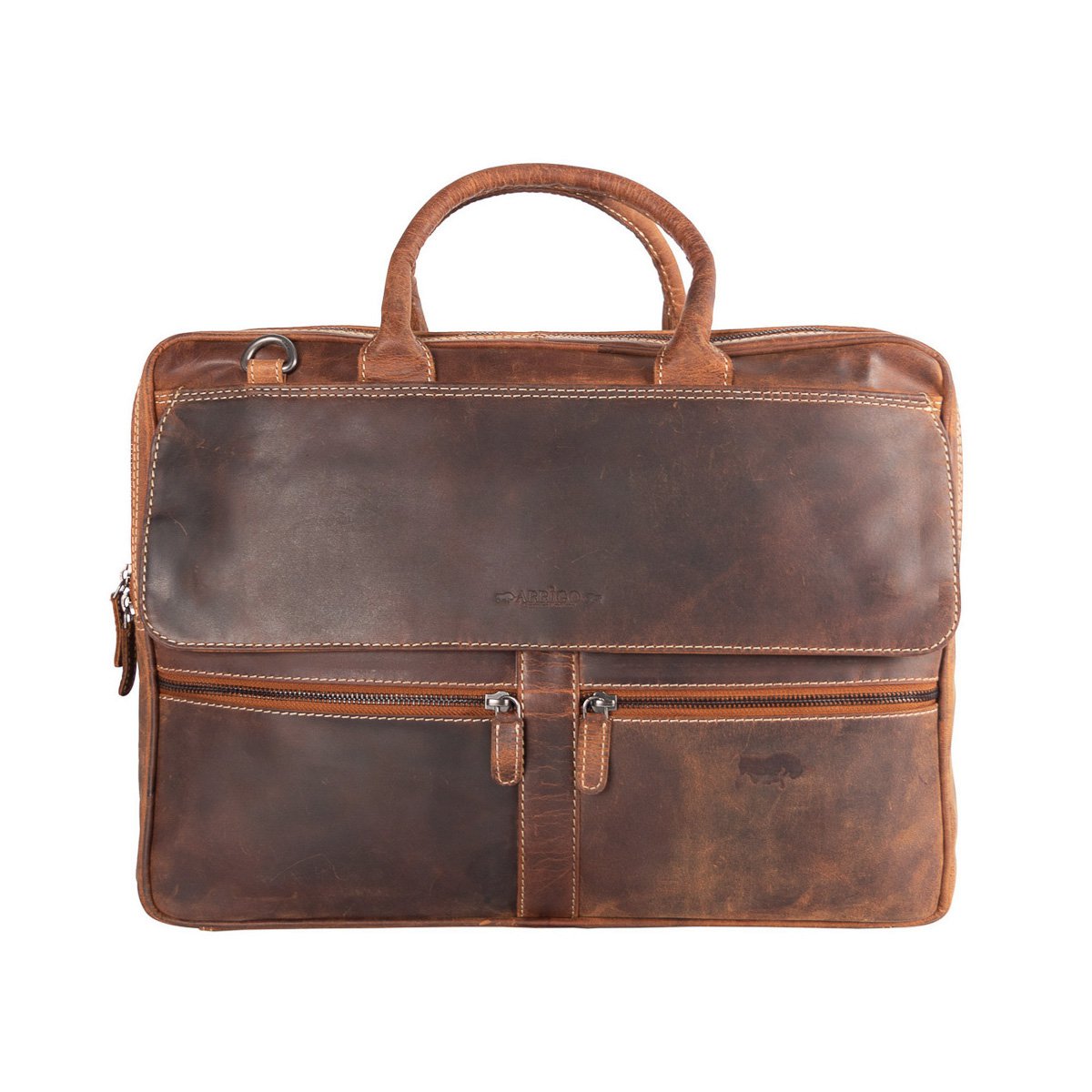 Arrigo Laptoptas 17 inch Cognac