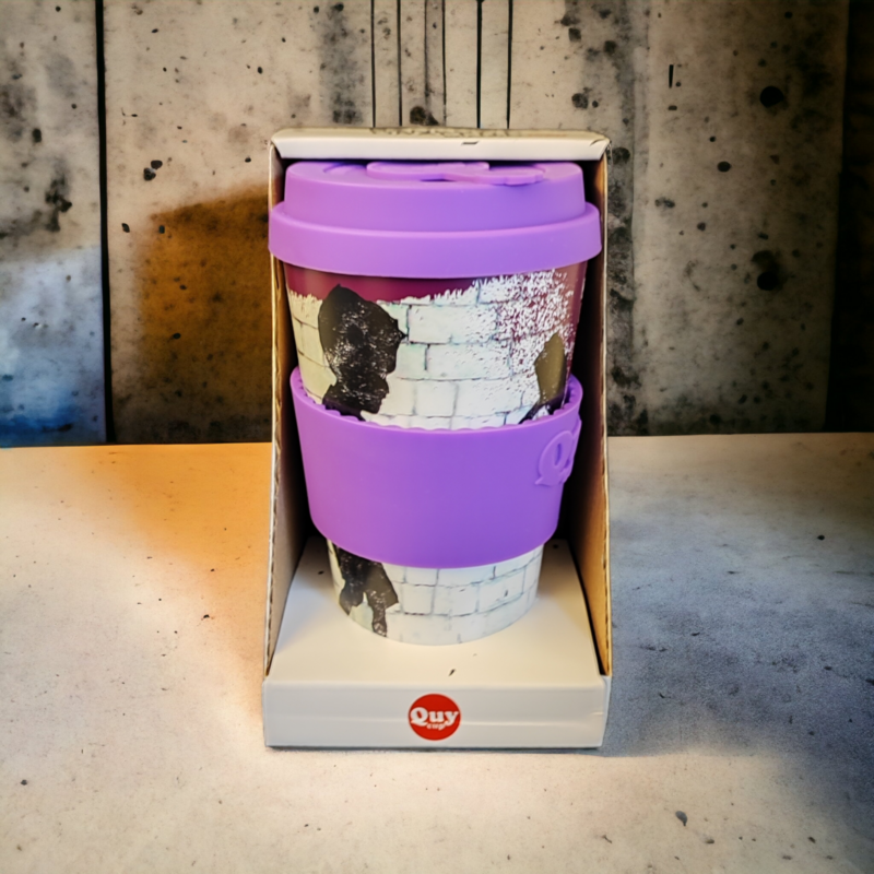 Kubek podróżny Banksy w RPET 400 ml - Hammer Boy