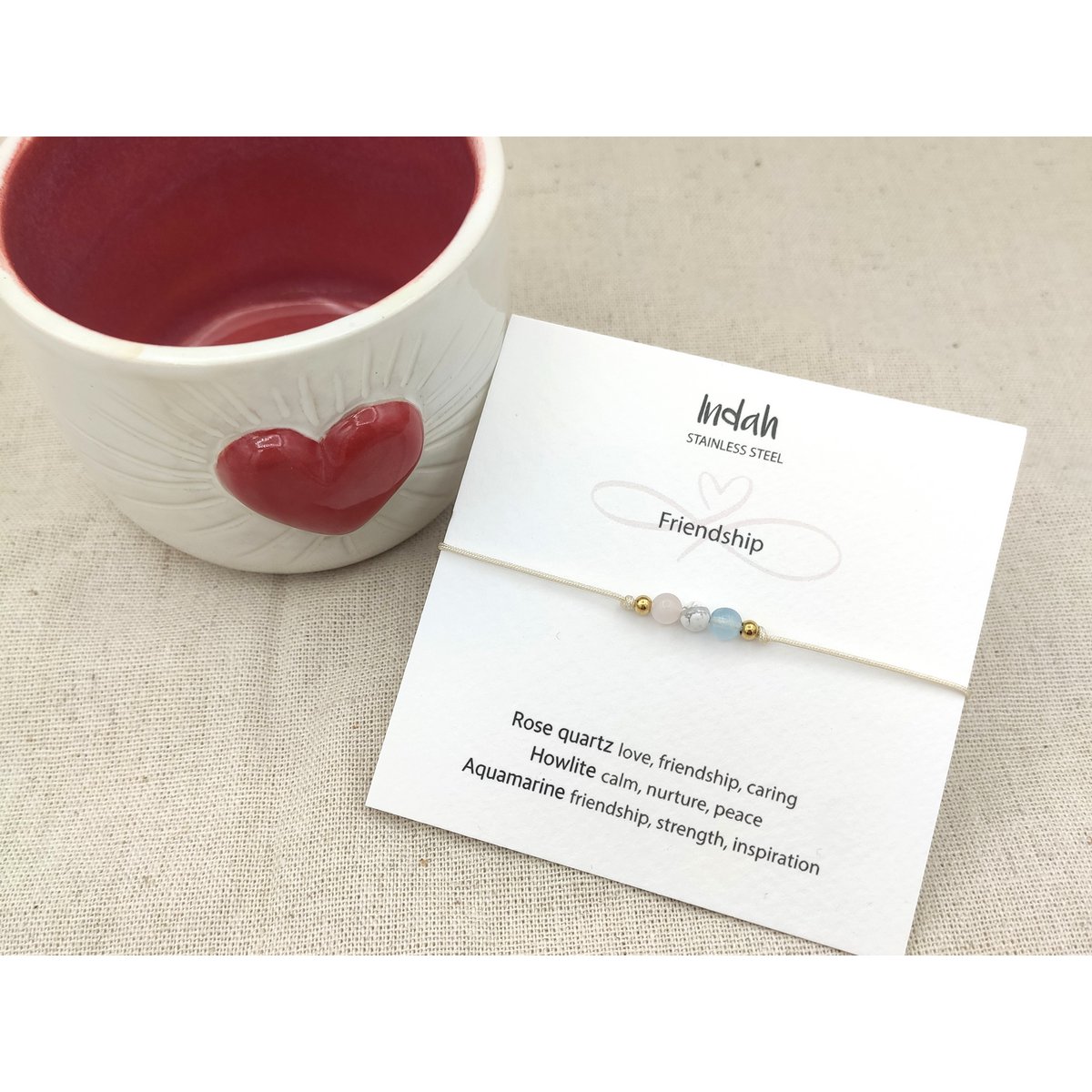 Armband rock, friendship, zilver en goud 