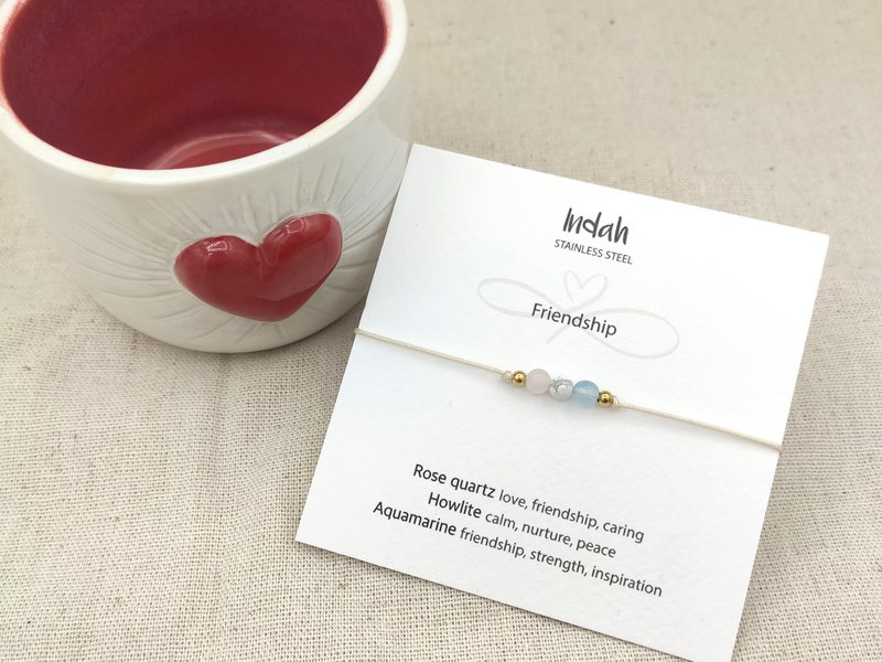 Armband rock, friendship, zilver en goud 