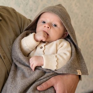 Merino Babydecken Rice Flour