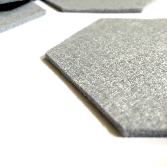 Felt Coasters - Hexagon - set of 4