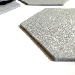 Felt Coasters - Hexagon - set of 4