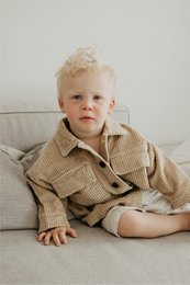 Oversized Corduroy Jacket - Beige