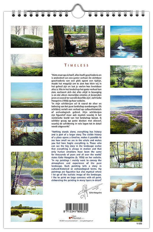 Birthday calendar Timeless, Geke Hoogstins