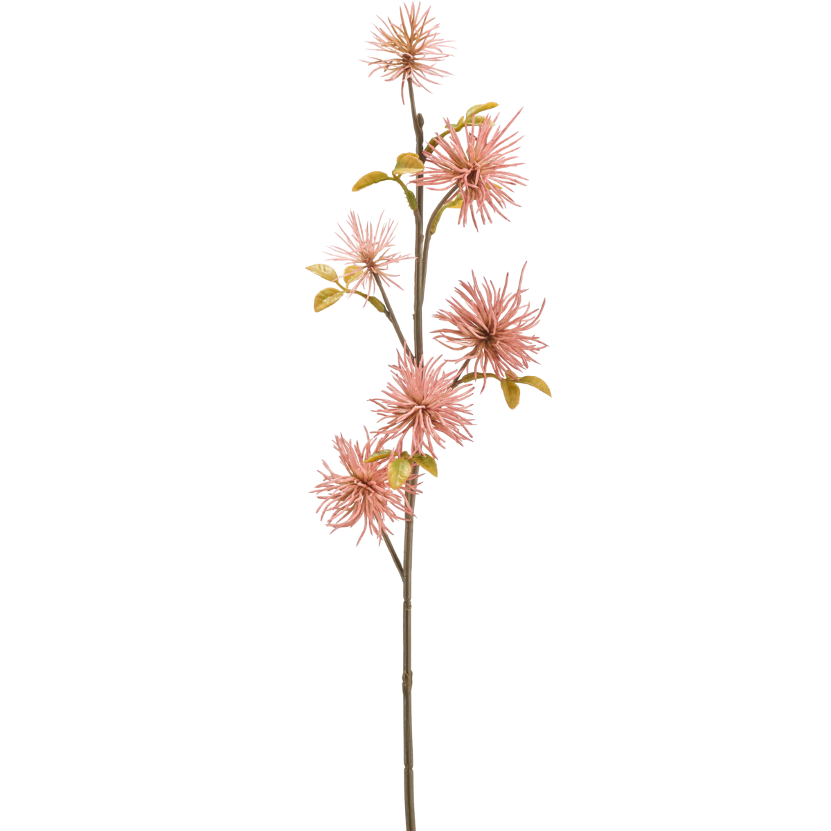Kunstbloem Xanthium 53 cm oud roze