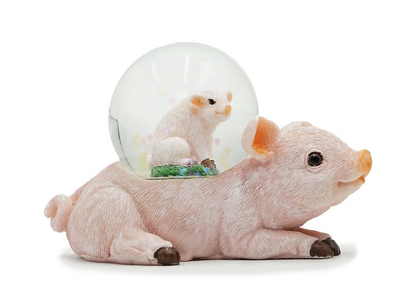 Poly Schwein m. Schwein Glitze