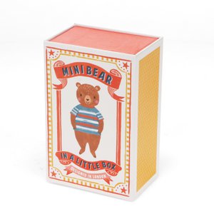 Mini bear in a little box