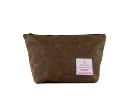 Extra großes Dopp-Set aus gewachstem Canvas für Männer, wasserabweisender Rasierwaschbeutel, robuster Herren-Kulturbeutel, Reisegeschenk