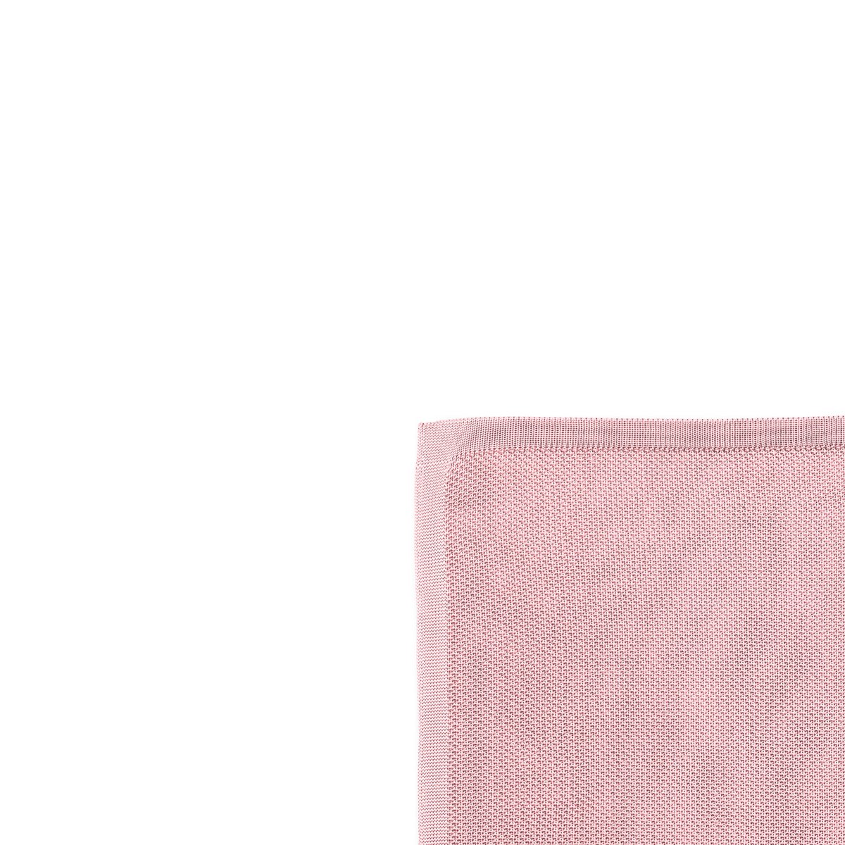 Dusty pink knitted pocket square