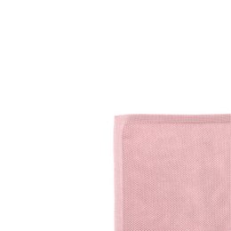 Dusty pink knitted pocket square