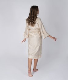 Albornoz kimono satén Twist Gold