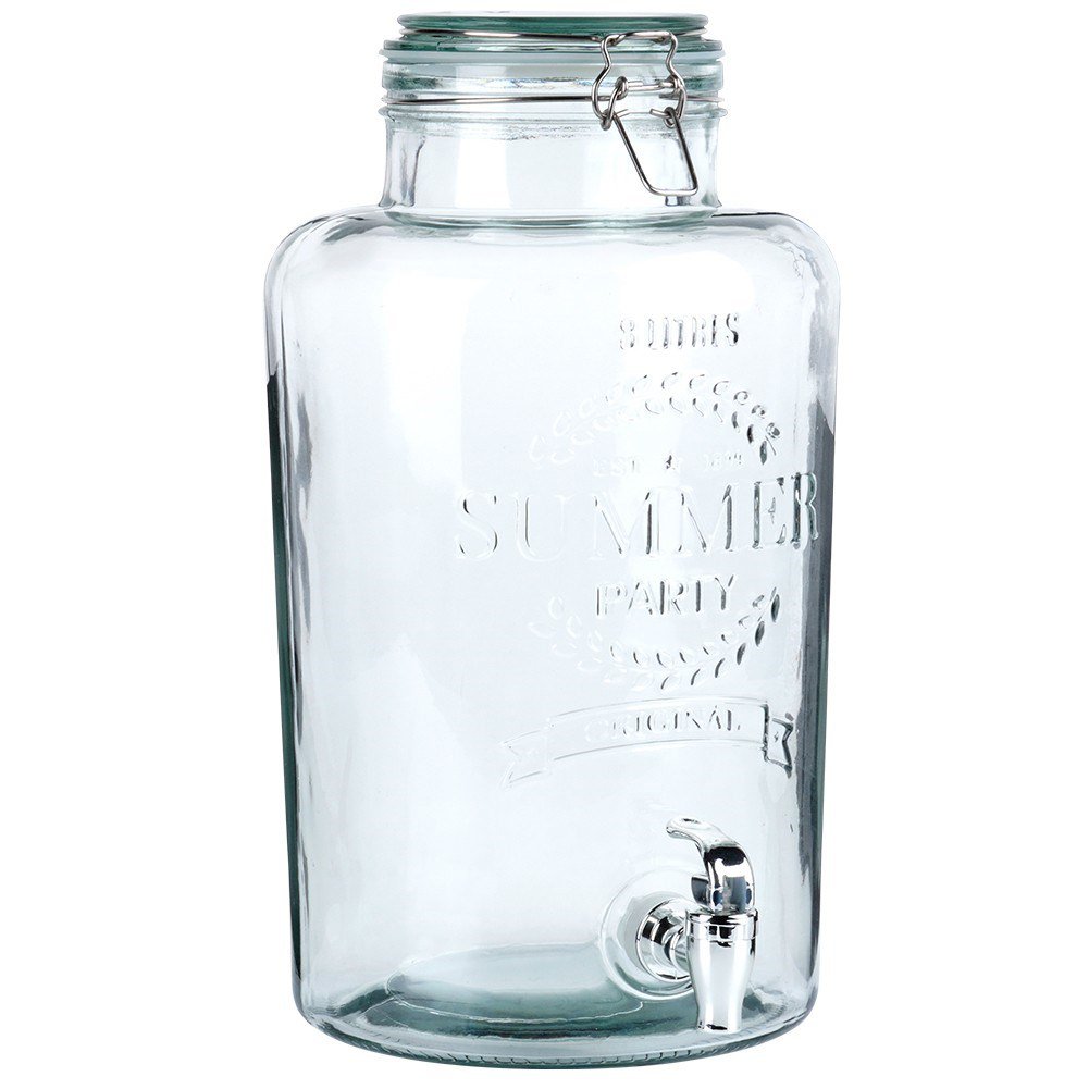 Dispenser with Tap Glass 8 l