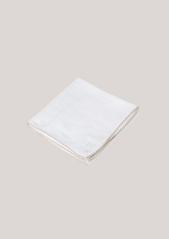 Muselina con ribetes de crochet - Oatmeal Piping
