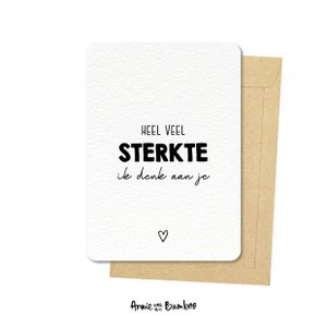 Postkarte - Viel Kraft, ich denke an Dich