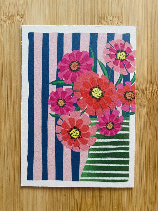 Zinnia kartonnenkaart