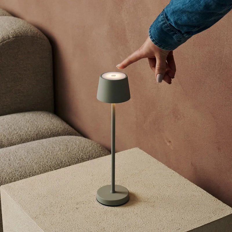 Vondel Mini Shadow Grå Trådløs Lampe
