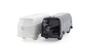Volkswagen VW T1 Bus 3D Salt & Pepper Shaker in Gift Box - Black