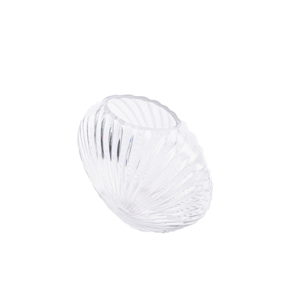 SHELL GLASS VASE