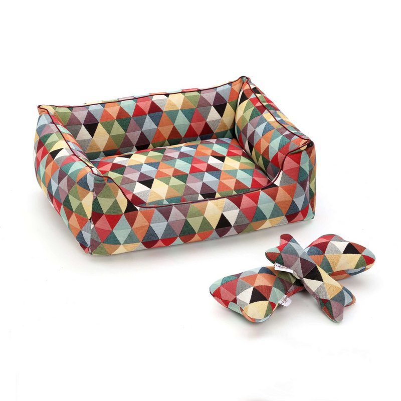 Hundebett Box Bett Harlekin