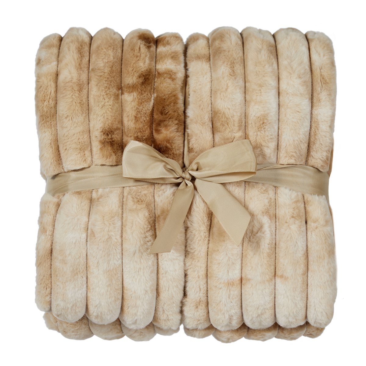 Stripy Blanket - Toffee