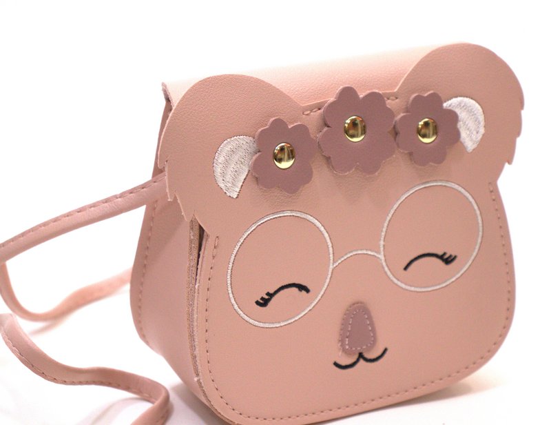 Kinderschoudertas - Yumi de kleine koala Roze