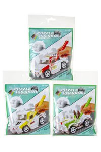 3D PUZZLE.ASSEMBLE & COLOR CAR