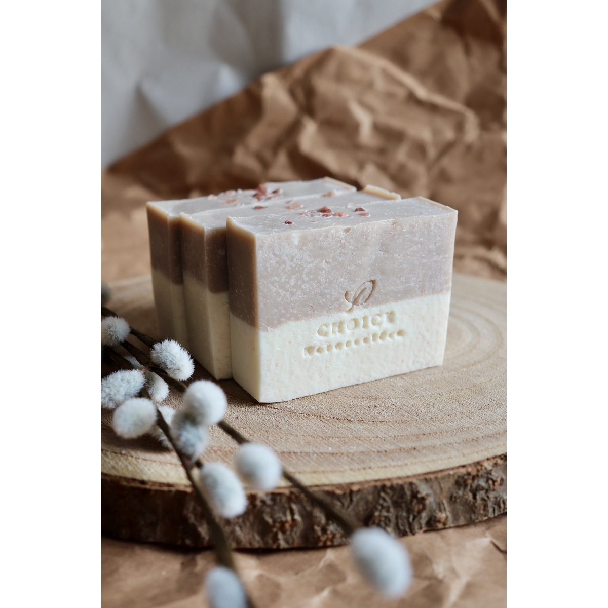 Naturseife mit Himalayasalz "Lavender & Lemon", vegan, palmölfrei