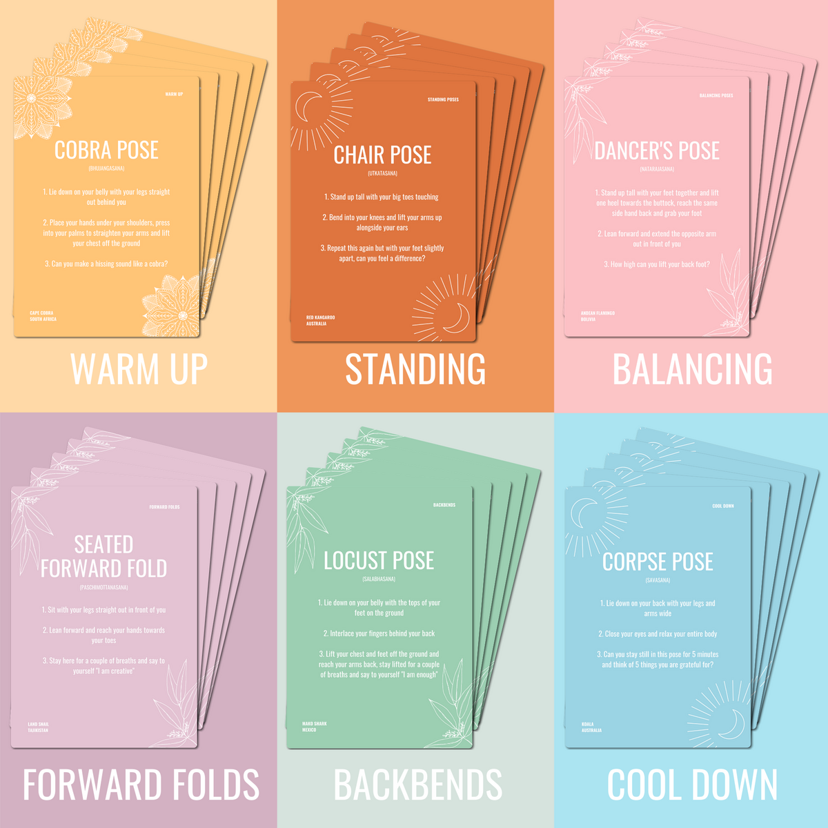 Yoga Cards for Kids - Christmas Gift