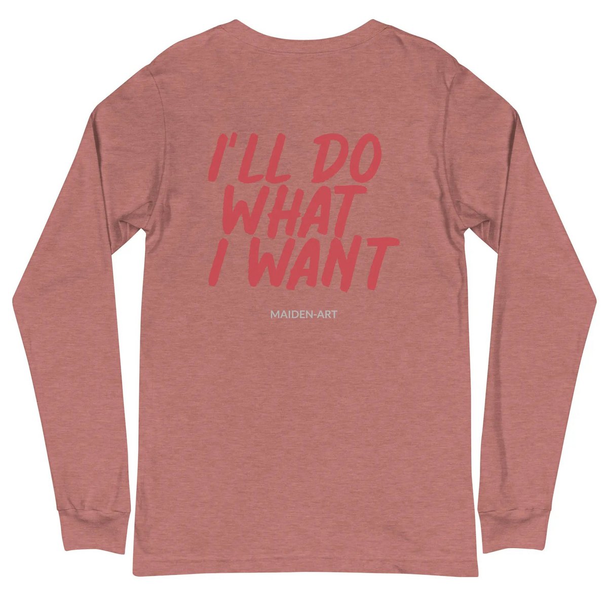 Rebel Girl Unisex T-shirt met lange mouwen en BORDUURSEL