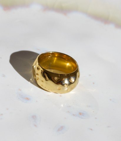 Goldfolienband & Perlenring