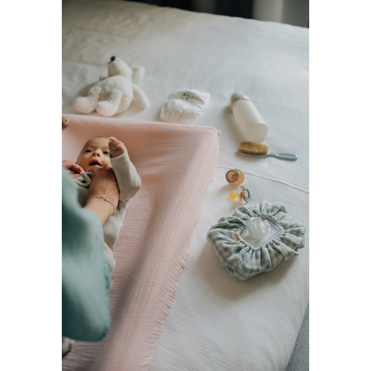 TISU Wickelauflagenbezug, Baby Pink