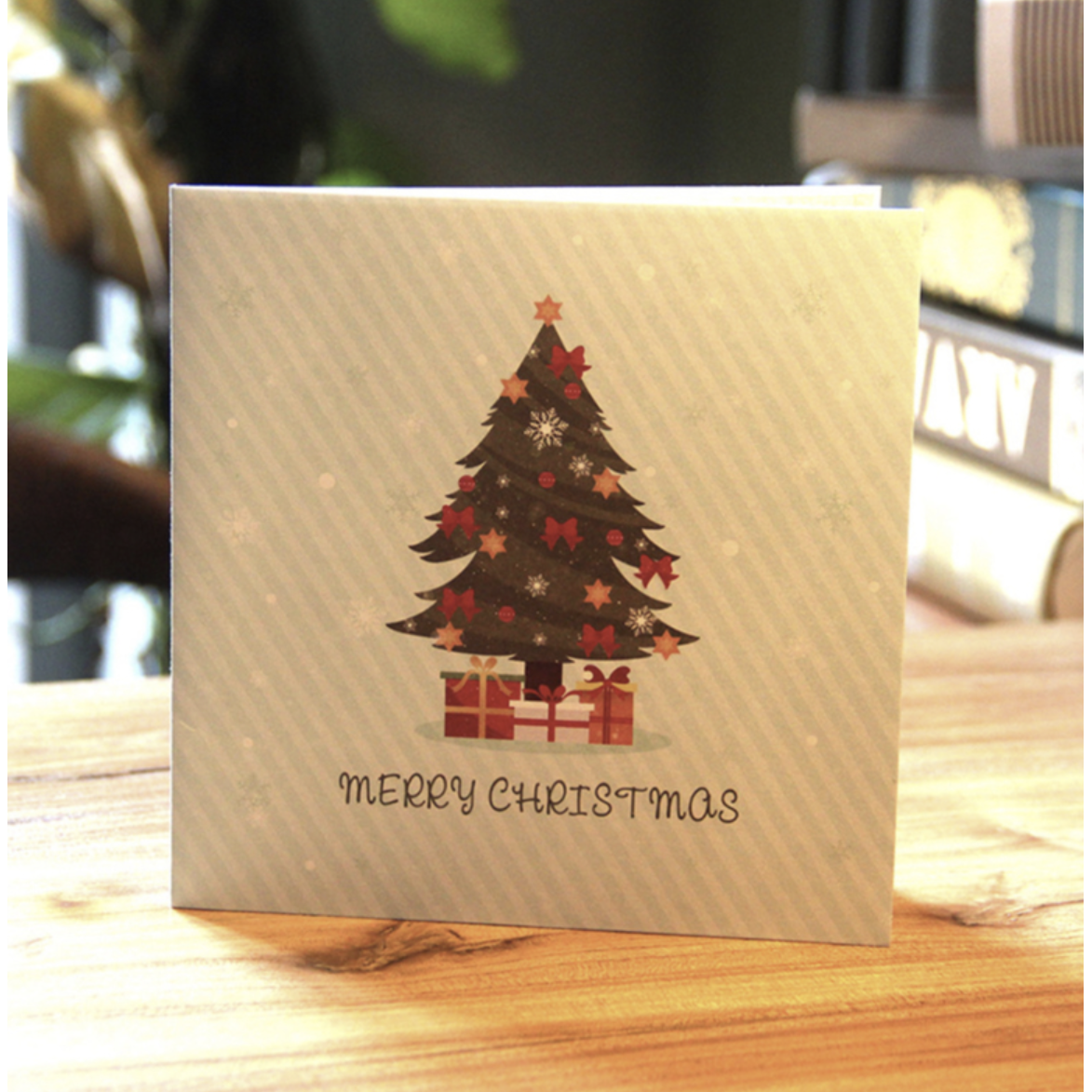 Popup Kerstkaart 3D kerstboom met cadeautjes pop-up kerstkaart met Berichtpaneel