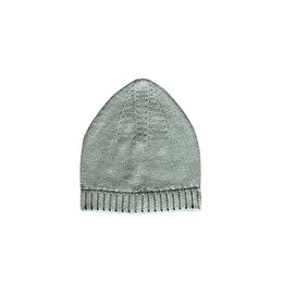 Soft, knitted baby hat in a cloudy mint color, designed for infants aged 0-6 months. Features a classic beanie shape with a ribbed trim for a snug, comfortable fit.