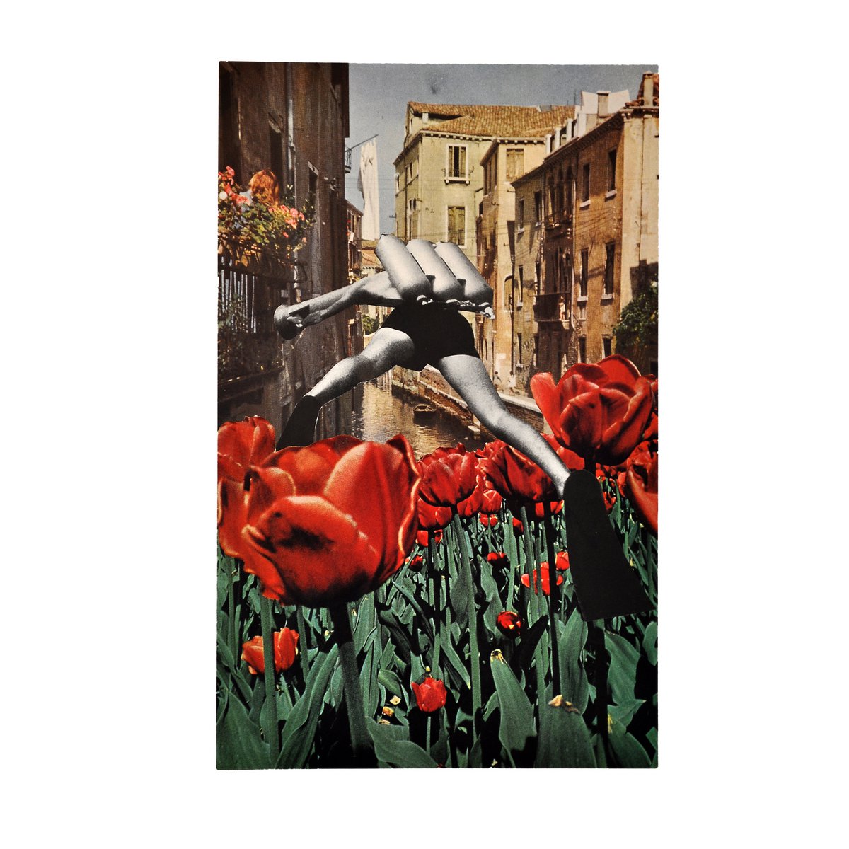 Vintage Surreale Collage – A4 Kunstdruck (Archivsammlung) 10 Stück
