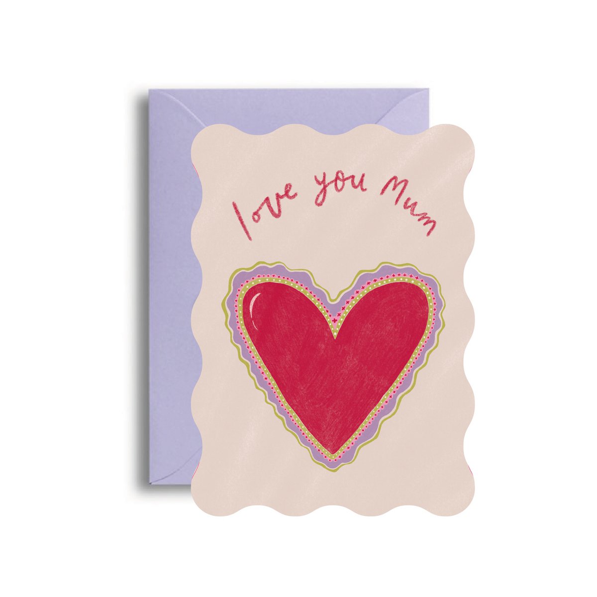 Carte de voeux je t'aime maman