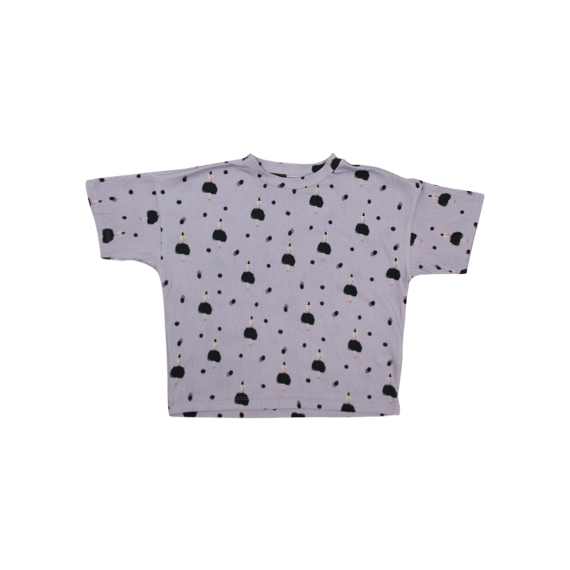 Stork med løs pasform t-shirt print