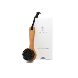 Metanoia dry brush from Aninsu - facial brush with bio-based bristles | made in Germany | Massage brush | Dry Brushing | FSC-certified beech wood | sustainable with cotton cord