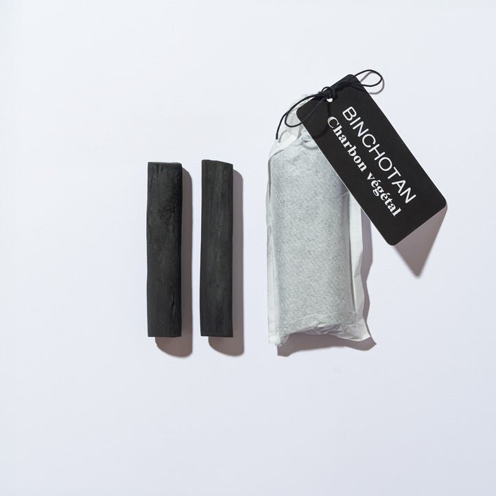 Filtro binchotan orgánico carbón X2 para botellas de agua.