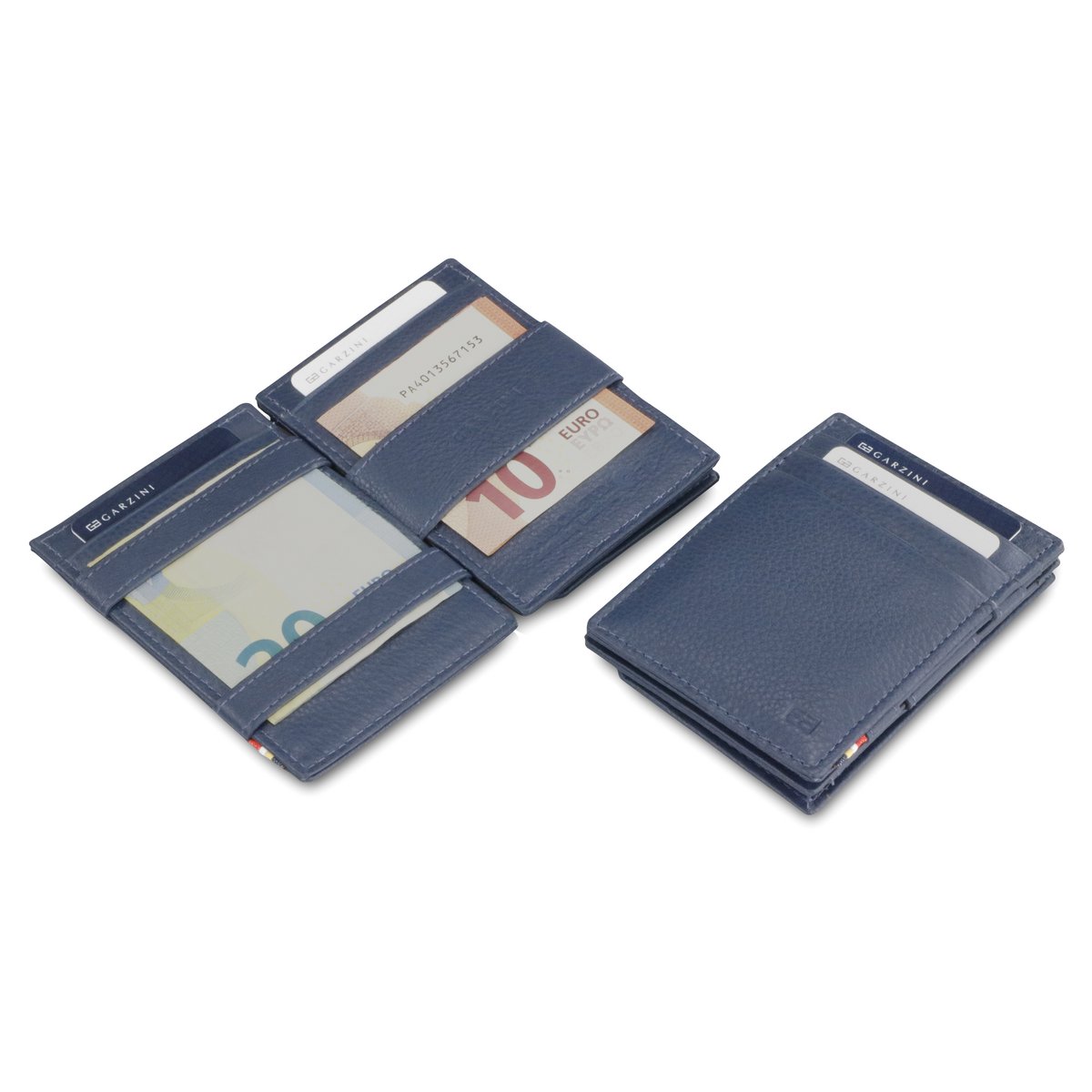 Portafoglio Essenziale Monete Blu Navy