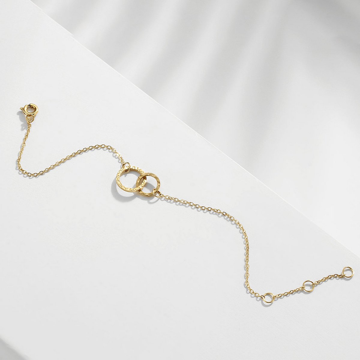 Bracelet "DOUBLE CIRCLE" Gold Plated