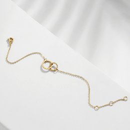 Bracciale "DOUBLE CIRCLE" Placcato Oro