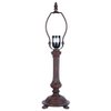 Lampenfußtischlampe Tiffany Ø 16x47 cm brauner Plastiklampenfuß