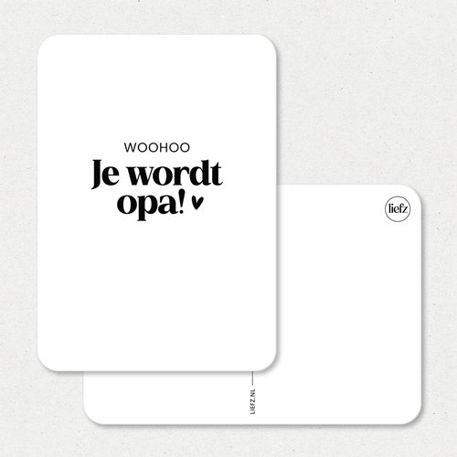 Kaart | Woohoo, je wordt opa