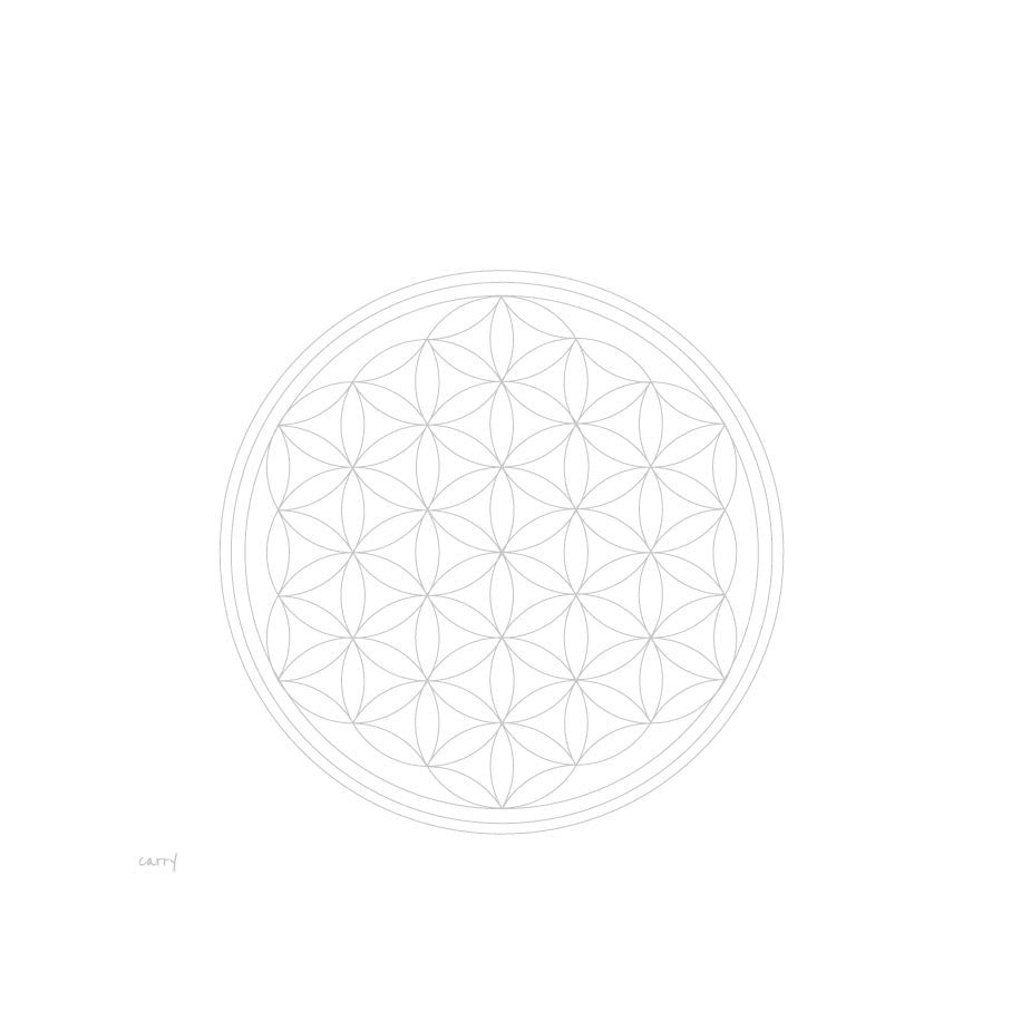 FLOWER OF LIFE 0.7 l glass bottle